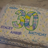 30Th Bday all buttercream. tfl