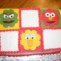 Sesame Street I make this cake to take to a Festival of Trees but didn't put any writing in it yet just in case the person buying wanted it...