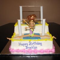 Gymnastics Thank you to all the inspiration here on CC. This is an all buttercream cake...well except for the doll of course. :)