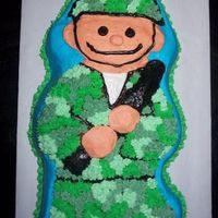 Little Hero I made this cake for my husband for his return from Iraq...He loved it and everyone thought it was SO cute!