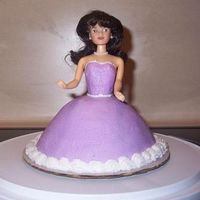My Final Course 1 Cake!!! I made this cake because I LOVE THE DOLL CAKE!!! I had one for my eighth birthday and ever since I started this class I wanted to make one...