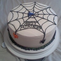Spider Web Cake This was made for a friend of mine who was born on Halloween. I tried to pull a Charlottes Web deal and write Happy Birthday in the web. I...