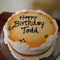 Husbands Birthday This was a simple cake made for my husband. ... his fav color is orange!