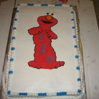 Elmo Cake Special thanks to Jill for all her help