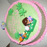 Dora Birthday Cake Dora cake made for a girl's 2nd birthday. Chocolate cake with fudge filling..
