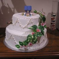 Travelling Tierd Wedding Cake This cake was made in Newcastle and travelled by car and aeroplane to Adelaide where it was assembled. All the decorations were supplied by...