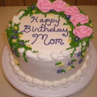 Birthday Just a simple b-day cake. All BC and lots of clear gold pixie dust. :)