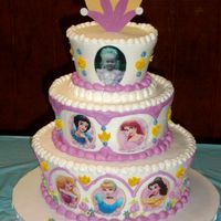 Princess Birthday This was for my daughter's 5th birthday. The design was based on one of those really big mylar ballons which we had at the party! LOL...