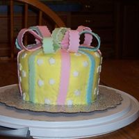 Rice Krispy Treat Package Cake Because of several friends w/ food allergies, I wanted to make a cake that all the girls could eat. So I decided to try covering rice...