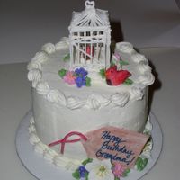 Small Birthday Cake This is a small birthday cake I made for my Grandmother's birthday. It is vanilla sponge cake with lemon cream cheese filling and...