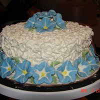 Morning Glory Cake This was made for a friends bridal shower. It is my favorite cake so far. I really didn't want it to be eaten.