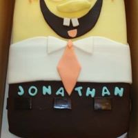Sponge Bob-Fondant Chocolate w/ BC filling
