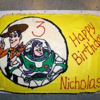 Toy Story frozen buttercream transfer... got idea from CC