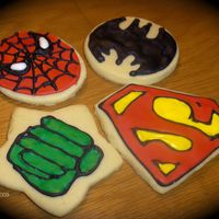 Superhero Cookies These were ordered for a baby shower. I got lots of ideas from CC... thank you! NFSC and Antonia's icing