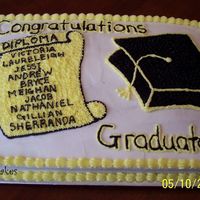 Kindergarten Graduation Cake Did this for a little boy and his classmates that just graduated Kindergarten.