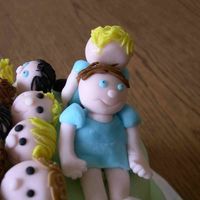 Close Up Of Farewell Cake I wanted to make 12 children (there are 12 children in my son's class), but time and space (on the cake) did not permit, so I just...