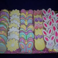 Easter Cookies Used Penney's recipe (Awesome!)...along with her RI....for a first timer, I was pretty pleased with these...