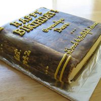 Another View Dad-in-law's birthday cake...he recently wrote a book, thus the inspiration for his cake.