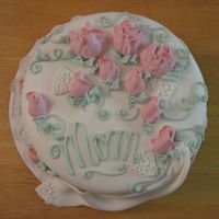 Mother's Day Cake Extra cake, extra filling, extra frosting, extra fondant...experimental, random cake.