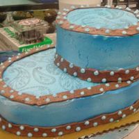 Baby Bootie I was asked to design this bootie from napkins that were being used at a baby shower.