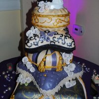 Boston Red Sox - Fairy Tale Wedding Pillow Stack 8' carved round choc mud, 10' wilton pillow marble mud, 11' carved round white choc mud, 13' wilton pillow red velvet,...