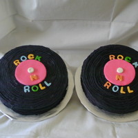 Happy Day's Of The 50"s icied with butter cream and fondant lettering