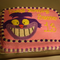 Alice In Wonderland alice in wonderland cat. purple and pink.