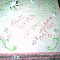 For My Friends 20Th Anniversary now i had just started trying cakes .