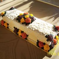 Thanksgiving Centerpiece Cake Another angle.