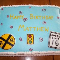 Sixteen Birthday This goes with the car cake. FBCT street signs