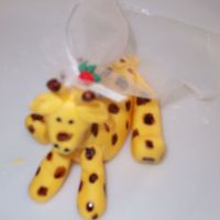 Fondant Giraffe For Bridal Shower here is the giraffe that was on the bridal shower cake with fondant ribbon roses and cala lilies. She was fun to make. Thanks again for the...