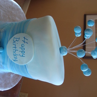 1 Tier Topsy Turvy this was my test cake to get a feel for the topsy turvy shape. all fondant