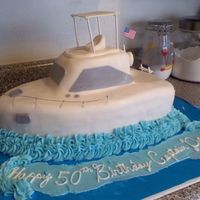 Boat Cake This was for a 50th Bday for a man who loves his boat.. I think it came out pretty good overall.