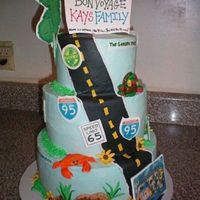 Moving From New Jersey To Maryland This was done for a family moving from NJ to MD. Iced in buttercream with Fondant, Gumpaste and Sugar paper accents.