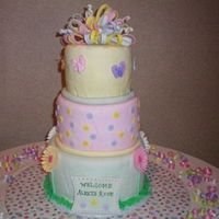Baby Shower Van and Choc cake with Choc Ganache covered in fondant