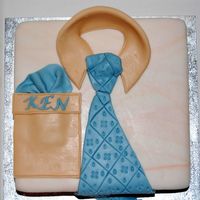 Shirt Cake This was my first attempt at a shirt cake, i'm not too happy with the collar and as my boyfriends mom pointed out, the pocket is on...