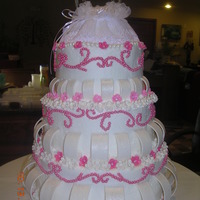 Pink Wedding Cake 
