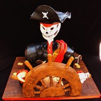 Arghhh Matey Here is a cake I did for Nicks 21st Birthday .(friends son). He loves pirates and is a tatoo artist... so this is what I came up with. Not...