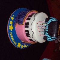 Jen's Birthday Cake This was for my daughter... she had a Diva/Princess/Celebrate her in the Scrooge musical birthday cake. She got several ideas here from CC...