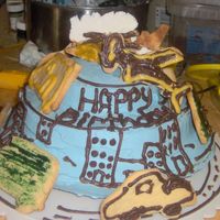 City Scape Birthday This was for my 13 year old. He loves cars and wanted it like this. The cake is yellow covered in buttercream and then decorated with...