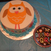Hippie Chick Owl Made this to match the partyware for my niece's birthday. TFL.
