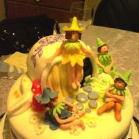 Mar's Birthday Cake My vision of pixie teapot house from Debbie Brown's for my friend's bithday. This is my first decorated cake ever, still need...