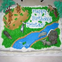 Safari Cake buttercream icing