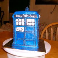 Doctor Who Tardis Shaped Cake This was for a great friend of mine who is having a "Doctor Who" watching party tonight. I had so much fun doing this. As with...
