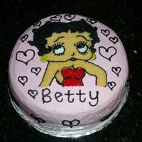 Betty Boop Birthday Cake This was a fun cake to make for a special friend named "Betty" who loves Betty Boop. All Buttercream.