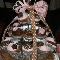 Pink And Brown Cupcakes 