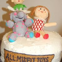 Island Of Misfit Toys Toys are rice krispy treats and MMF. Sign is fbct.