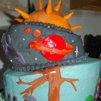 Geek Tv Cake My first attempt at whimsy tiers. I kind of like that the second one is bulgy on the side! I've also posted close-ups of the sides,...