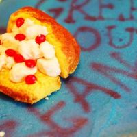 Lobster Roll Quick and easy Boston lobster roll. All buttercream. (And red hot candies.)