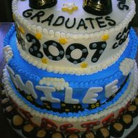 Double Graduation Cake This is a cake I made for two sisters, one graduating from High School, the other from college. The one graduating from college was moving...